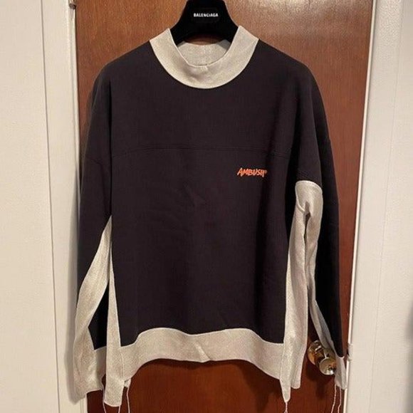 トップス AMBUSH PANEL FLEECE SWEATSHIRT AMBUSH PANEL FLEECE SWEATSHIRT